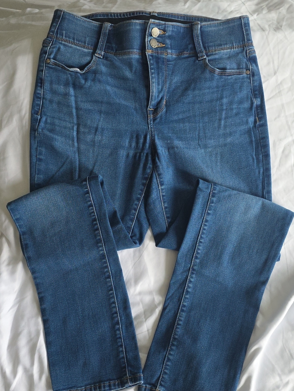 Nine West Blue Skinny Stretch Jeans